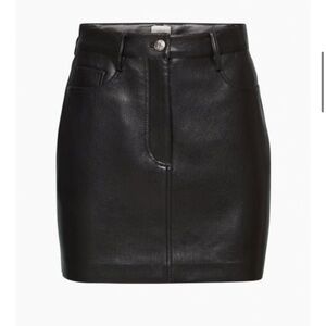 Aritzia Vegan Leather Chemistry Skirt